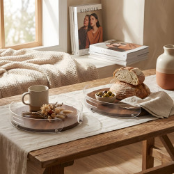 Wooden Tray Set 2 Pcs